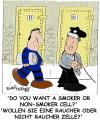 Cartoon: Smoke signals 15 (small) by EASTERBY tagged smoking prison