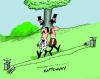 Cartoon: THE DUEL (small) by EASTERBY tagged duelling,
