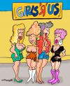 Cartoon: US R GIRLS (small) by EASTERBY tagged girls