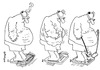 Cartoon: Wobbly Weight and see (small) by EASTERBY tagged overweight fat