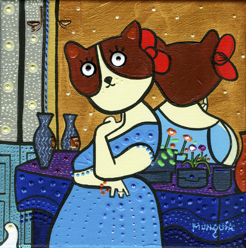 Cartoon: Aristocat (medium) by Munguia tagged louise,de,broglie,countess,haussonville,jean,ingres,cat,kitty,woman