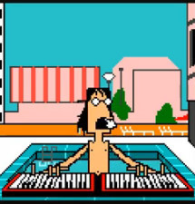 Cartoon: Charly Garcia Pixel Art (medium) by Munguia tagged charly,garcia,piano,piscina,pool,jump,salto