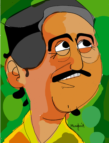 Cartoon: Chico Mendes (medium) by Munguia tagged rio,river,brazil,brasil,amazonas,mendes,chico