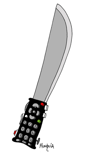 Cartoon: Control Machete (medium) by Munguia tagged 90s,latino,rap,chicano,mexico,latinoamerica,mendez,comprendes,machete,control