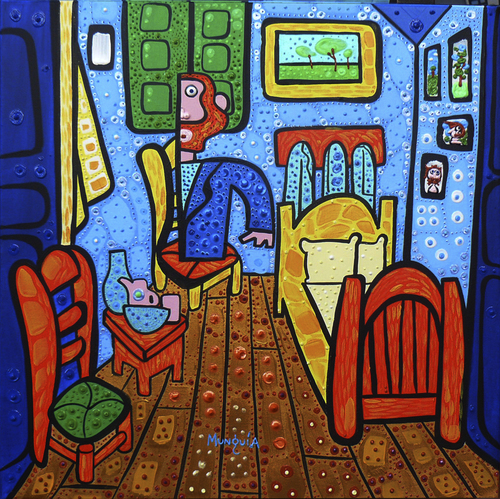 el cuarto de Van Gogh By Munguia | Famous People Cartoon | TOONPOOL