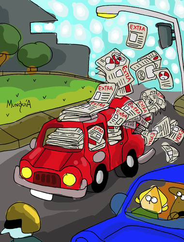 Cartoon: Full Extras (medium) by Munguia tagged car,full,extras,newpaper,new,accesory