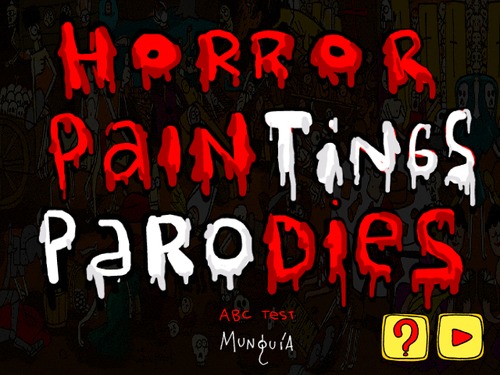 Cartoon: Horror Paintings Parodies Test (medium) by Munguia tagged video,game,online,flash,test,abc,famous,paintings,parodies,classical,art,spoof