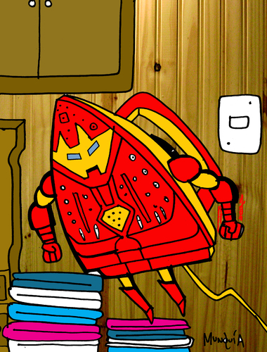 Cartoon: Iron Man (medium) by Munguia tagged iron,man,marvel,superheroes,heroes,super,robot,munguia,costa,rica