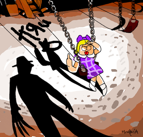 Cartoon: Kru (medium) by Munguia tagged korn,cover,album,parodies,parody,freddy,krueger,spoof,version,fun,funny