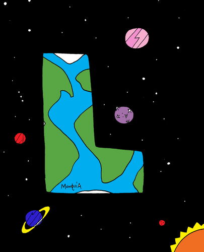 Cartoon: L World (medium) by Munguia tagged world,lesbo,lesbian,gay,planet,woman,women