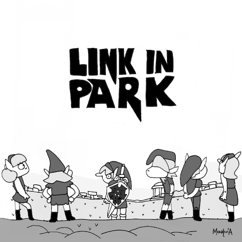 Link in Park By Munguia | Media & Culture Cartoon | TOONPOOL