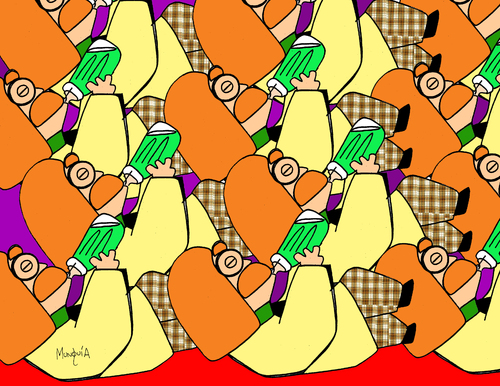 Cartoon: MEMES (medium) by Munguia tagged dr,ag,memelovsky,burbujas,meme,munguia,calcamunguia,cientist,red