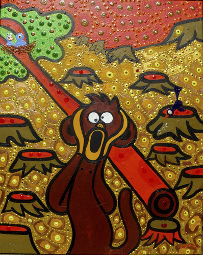 Cartoon: Monkey Scream (medium) by Munguia tagged scream,munch,munguia,grito,monkey