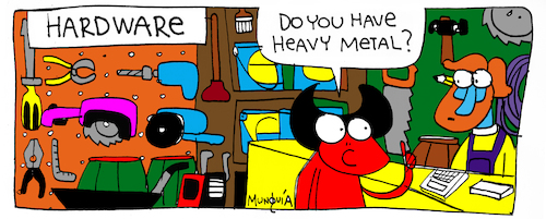 Cartoon: Pisuicas in the hardware store (medium) by Munguia tagged pisuicas,pantys,comic,strip,cartoon,costa,rica