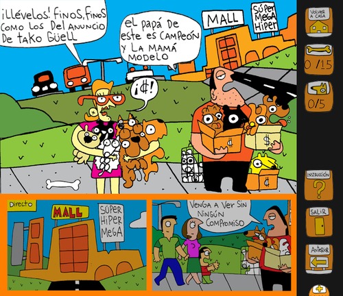 Cartoon: Practice spanish on this Comic (medium) by Munguia tagged comic,historieta,perros,mascotas,puppy,mills,criaderos,dogs,costa,rica,guau,bienestar,animal,munguia,cachorros,petshop,pet