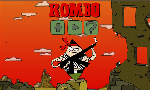 Cartoon: Rombo the Video Game (medium) by Munguia tagged rombo,rambo,war,game,video,cartoon,comic,munguia,calcamunguia,costa,rica,stencyl,online,free