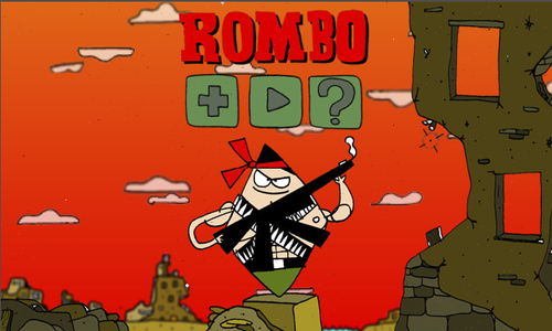 Cartoon: Rombo the Video Game (medium) by Munguia tagged rombo,rambo,war,game,video,cartoon,comic,munguia,calcamunguia,costa,rica,stencyl,online,free