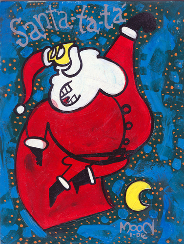 Cartoon: SanTa TA TA TA (medium) by Munguia tagged santa,calcamunguia,xmas,christmas,navidad,ta