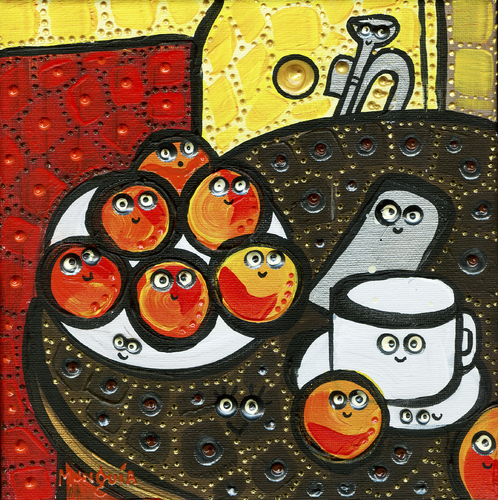 Cartoon: Still Life (medium) by Munguia tagged apples,still,life,paul,cezanne,parody,famous,paintings,version,spoof