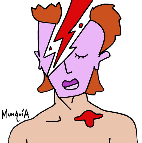 Cartoon: Thunder head (medium) by Munguia tagged alladin,sane,aladdin,david,bowie,cover,album,parody,parodie