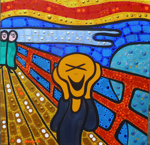 Cartoon: XD (medium) by Munguia tagged el,grito,scream,munch,edvard,lol