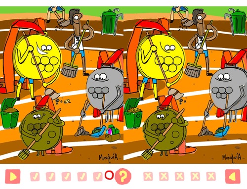 Cartoon: 5 differences (medium) by Munguia tagged munguia,differences,videogame,cartoon,two,mirror,game,play