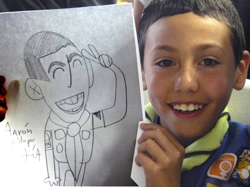 Cartoon: Cub scouts on cartoon portraits (medium) by Munguia tagged drawing,scouting,escultismo,lobatas,rica,costa,lobatos,scouts,cub,caricature