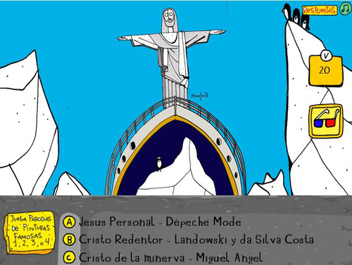 Cartoon: Famous Sculptures Parodies TEST (medium) by Munguia tagged video,games,test,quiz,sculptures,michelangelo,egypt,greek,ancient,antique,brancusi,rodin