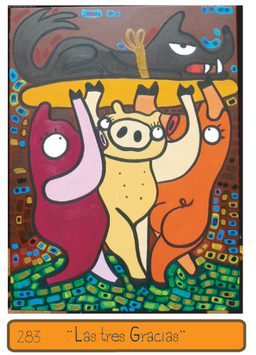 Cartoon: Las Mininas (medium) by Munguia tagged comic,parody,cats,munguia,parodies,paintings,famous