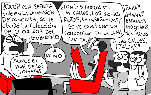 Cartoon: Manifestation Comic (medium) by Munguia tagged comic,download,game,video,america,central,rica,costa,chinchilla,laura,politics,protest,marcha,toon,cartoon,manifestation,strip,historieta