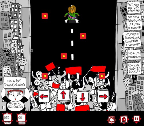 Cartoon: Manifestation VideoGame (medium) by Munguia tagged costa,rica,no,se,deja,videojuego,free,game,video,manifestation,protest,civil,expresion