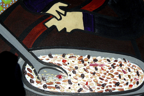 Cartoon: Mona Lizano (medium) by Munguia tagged meal,comida,salsa,lizano,gioconda,leonardo,vinci,da,monalisa,pop,rica,costa