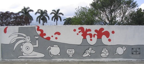 Cartoon: Mural en San Jose Costa RIca (medium) by Munguia tagged mural,paint,art,costa,rica,public,urban,munguia