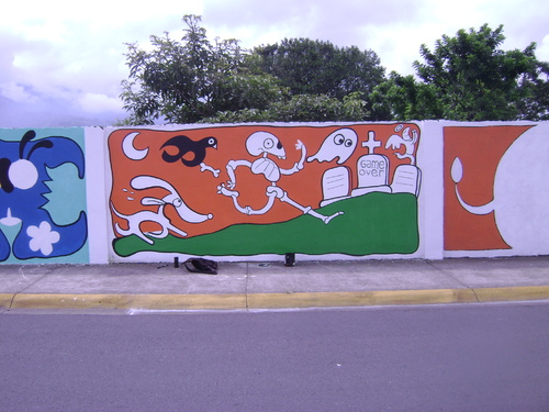 Cartoon: Mural en San Jose Costa RIca (medium) by Munguia tagged mural,paint,art,costa,rica,public,urban,munguia