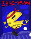 Cartoon: 2Pac-Man (small) by Munguia tagged 2pac tupac shakur rap rapper hip hop pac man video games maze calcamunguias costa rica