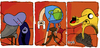 Cartoon: Adventure Time (small) by Munguia tagged fan,art,francis,bacon,adventure,time,marceline,finn,jake,dog,human,three,studies,for,figures,at,the,base,of,crucifixion
