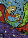 Cartoon: Aquaman in Danger - 2013 version (small) by Munguia tagged aquaman sea life world fish water pollution ocean