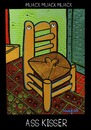 Cartoon: Ass Kisser (small) by Munguia tagged chair,van,gogh,pipe,parody,painting