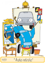 Cartoon: Auto retrato (small) by Munguia tagged rockwell,norman,munguia,selfportrait,auto,car,parodies,parody