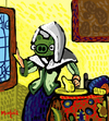 Cartoon: Bad Piggie (small) by Munguia tagged angry,birds,bad,pig,vermeer,parody