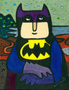 Cartoon: batimonalisa (small) by Munguia tagged mona lisa gioconda da vinci leonardo munguia finger nasty rude