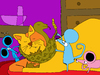 Cartoon: Rattle the cat (small) by Munguia tagged rattlesnake cat kitty mouse mice bell shhh tales classic