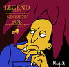 Cartoon: BOB (small) by Munguia tagged bob,marley,legend,cover,album,parody,simpson,sideshow,wailers,rotweillers,calcamunguias