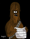 Cartoon: Chubacca (small) by Munguia tagged portrait of antonietta gonzalez lavinia fontana horror famous paintings parodies