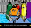 Cartoon: ClockWorker orange comics (small) by Munguia tagged orange,clockwork,naranja,mecanica,munguia,videogame,game,kubrick