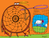 Cartoon: Dream Catcher (small) by Munguia tagged dream catcher sheep indian munguia costa rica caricaturas