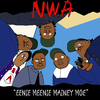 Cartoon: EENIE MEENEI MINEY MOE (small) by Munguia tagged nwa,cover,album,eazy,ice,cube,dr,dre,straight,outta,compton,parody,spoof,mash,up