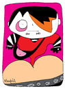 Cartoon: Emo Rrhoids (small) by Munguia tagged emo,hemorrhoids,dark,pink,blood,poof,munguia,calcamunguias,costa,rica