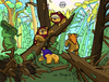 Cartoon: Ewoks (small) by Munguia tagged morning,in,pine,forest,savitski,ivan,shishkin,bears,famous,painting,parody,ewoks,star,wars