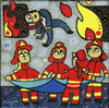 Cartoon: Fire women (small) by Munguia tagged the,straw,manikin,el,pelele,francisco,de,goya,famous,paintings,parodies,spoof,art,classic,fine,paints,picture,cartoon